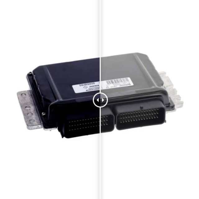 Before and after comparison of a raw product photo versus the retouched, e-commerce-ready version